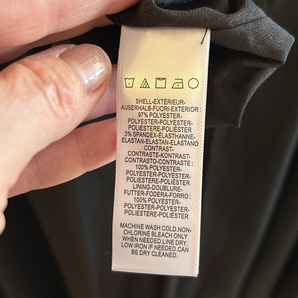 NWT, dress the population ‘Alicia’ plunging sleeveless fit and flare, size L - Picture 9 of 9